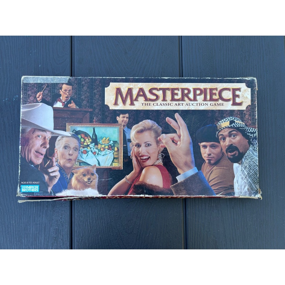 Masterpiece The Classic Art Auction Game Parker Brothers 1996 Complete Vintage